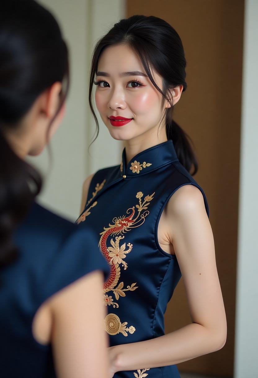 夜市灯牌与人流
